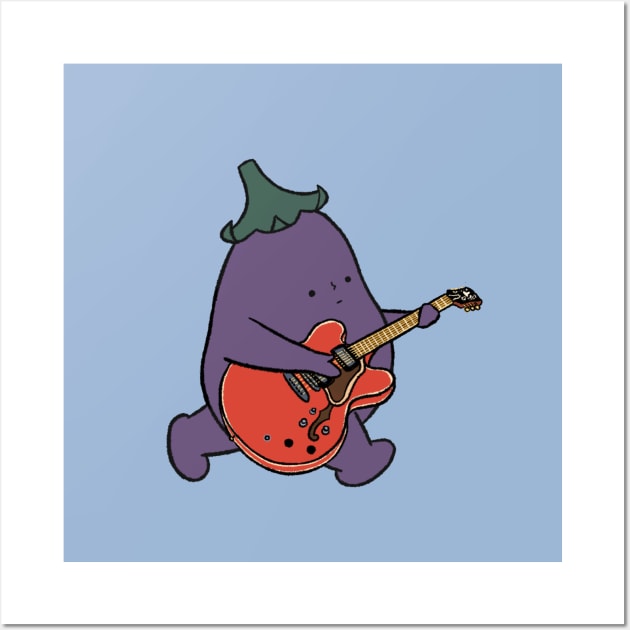 Little Joy Plays Jazz Guitar Wall Art by Little Joy